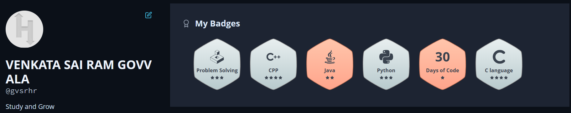 HackerRank All Badges Image